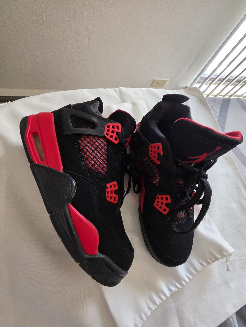 Jordan Athletic Shoes in Black and Red